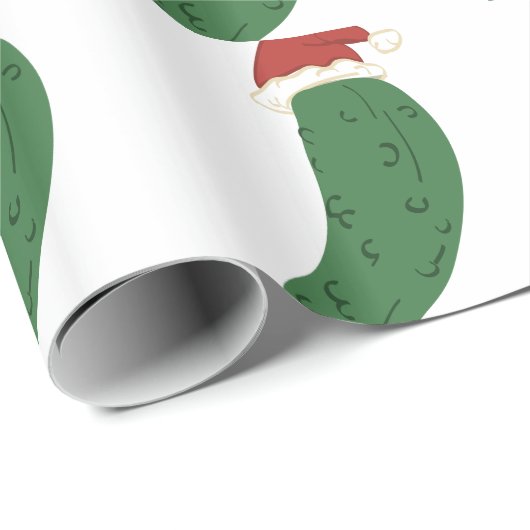 Weihnachtsessiggurke Geschenkpapier (Rolleneckpunkt)