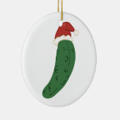 Weihnachtsessiggurke Keramik Ornament (Rechts)