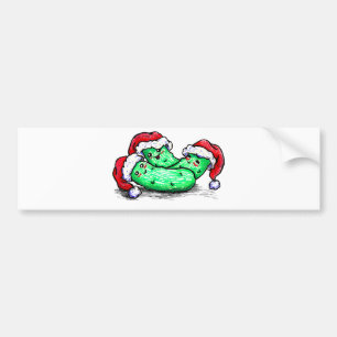 Weihnachtsessiggurken Autoaufkleber