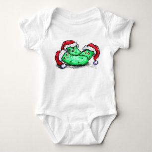 Weihnachtsessiggurken Baby Strampler