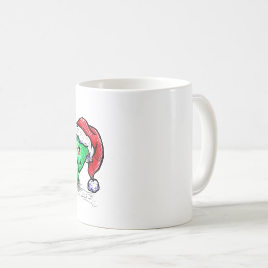 Weihnachtsessiggurken Kaffeetasse (VorderseiteRechts)