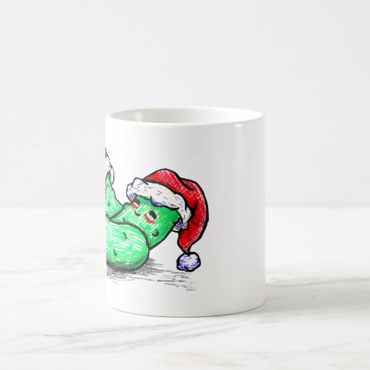 Weihnachtsessiggurken Kaffeetasse (Mittel)