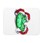 Weihnachtsessiggurken Magnet (Horizontal)