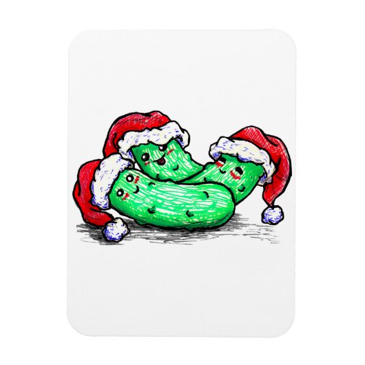 Weihnachtsessiggurken Magnet (Vertikal)