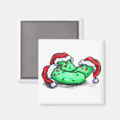 Weihnachtsessiggurken Magnet (Vorderseite/Rückseite)