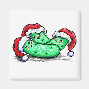 Weihnachtsessiggurken Magnet