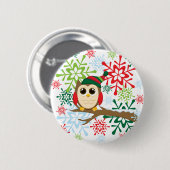Weihnachtseule Button (Vorne & Hinten)