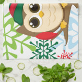 Weihnachtseule Handtuch (Gefaltet)