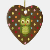 Weihnachtseule Keramik Ornament (Rechts)