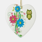 Weihnachtseule Keramik Ornament (Rechts)