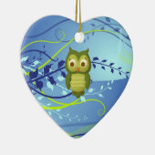 Weihnachtseule Keramikornament (Rechts)