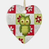Weihnachtseule Keramikornament (Rechts)