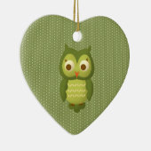 Weihnachtseule Keramikornament (Rechts)