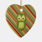 Weihnachtseule Keramikornament (Rechts)