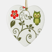 Weihnachtseule Keramikornament (Rechts)