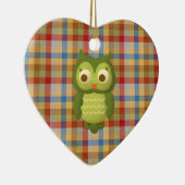 Weihnachtseule Keramikornament (Rechts)