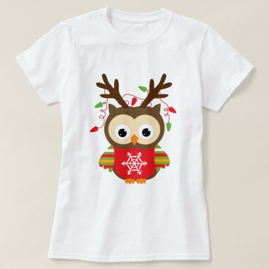 Weihnachtseule T-Shirt (Design vorne)