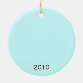 Weihnachtseulen - erstes Weihnachten Keramikornament (Hinten)