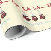 Weihnachtseulen-Packpapier Geschenkpapier (Rolleneckpunkt)