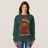 Weihnachtseulen-Sweatshirt Sweatshirt (Vorne ganz)