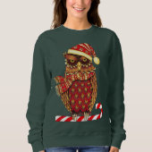 Weihnachtseulen-Sweatshirt Sweatshirt (Vorderseite)