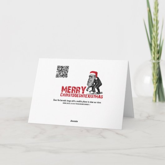 WeihnachtsEvolution Feiertagskarte (Rückseite)