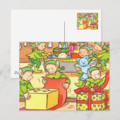 Weihnachtsfabrik Feiertagspostkarte (Vorne/Hinten)