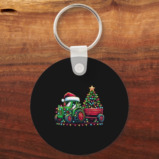 Weihnachtsfahrer Boys Weihnachtsbaum Schlüsselanhänger (Vorderseite)