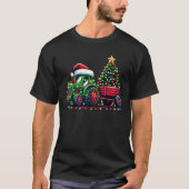 Weihnachtsfahrer Boys Weihnachtsbaum T-Shirt (Vorderseite)