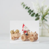 Weihnachtsfahrer Feiertagspostkarte (Stehend Vorderseite)