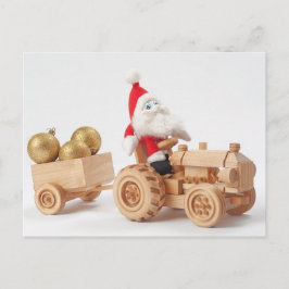 Weihnachtsfahrer Feiertagspostkarte