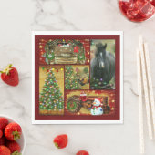 Weihnachtsfahrer Serviette (Beispiel)