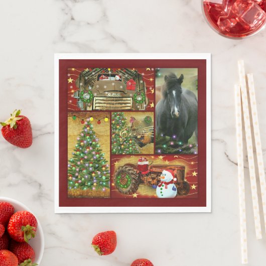 Weihnachtsfahrer Serviette (Beispiel)