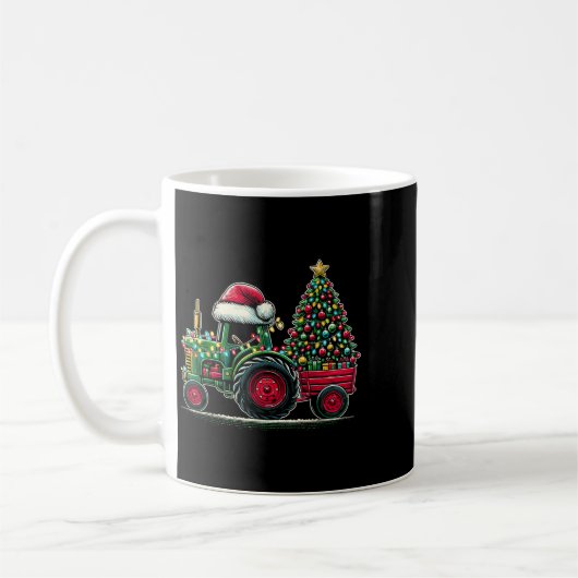 Weihnachtsfahrer Weihnachtsbaum Kaffeetasse (Links)