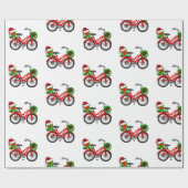 Weihnachtsfahrrad Geschenkpapier (Flach)