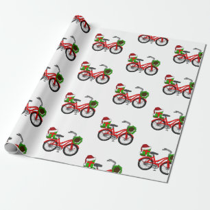 Weihnachtsfahrrad Geschenkpapier