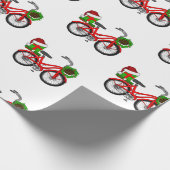 Weihnachtsfahrrad Geschenkpapier (Ecke)