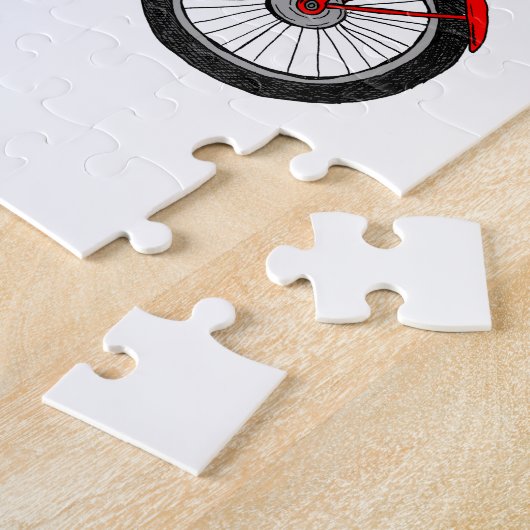 Weihnachtsfahrrad Puzzle (Seite)