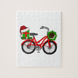 Weihnachtsfahrrad Puzzle