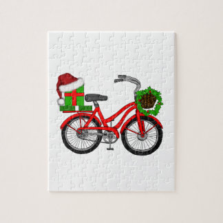 Weihnachtsfahrrad Puzzle