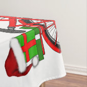 Weihnachtsfahrrad Tischdecke (Beispiel)