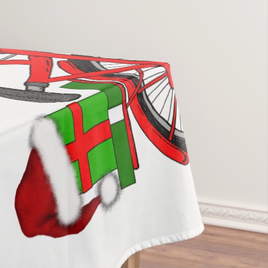 Weihnachtsfahrrad Tischdecke (Beispiel)
