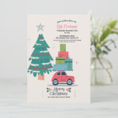 Weihnachtsfahrt durch Geschenkwechsel Einladung (Stehend Vorderseite)