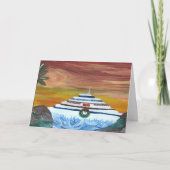 Weihnachtsfahrt Feiertagskarte (Vorderseite)