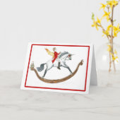 Weihnachtsfahrt Karte (Gelbe Blume)