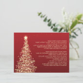 Weihnachtsfahrten Rotes Gold Einladung (Stehend Vorderseite)