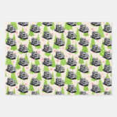 Weihnachtsfahrzeughersteller Achtzehn Rad Cool Geschenkpapier Set (Vorderseite)