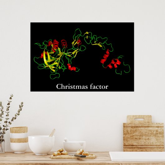 Weihnachtsfaktor Poster (Küche)