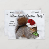 Weihnachtsfalke Einladung (Vorne/Hinten)