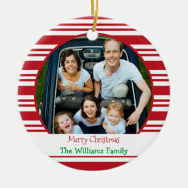 Weihnachtsfamilie 2 Foto Custom Keramik Ornament